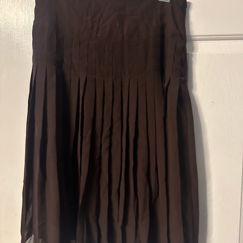For The Republic Chocolate A-Line Skirt